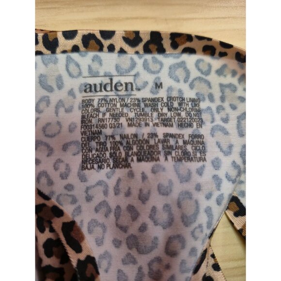 Women's Leopard Print Bonded Micro Thong - Auden™ Orange M - Picture 4 of 4